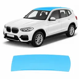 Антигравійна захисна бронеплівка за лекалами для BMW X3 G01 2017-2021 - зона даху
