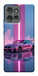 TPU чохол Demsky Pink neon car для Motorola Edge 50