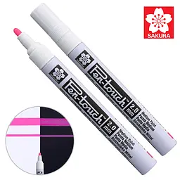 Маркер Sakura Pen-Touch рожевий флуоресцентний середній (MEDIUM) 2.0 мм