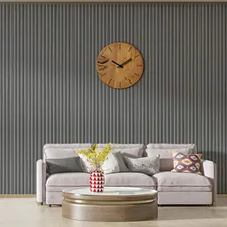 Рейка декоративна Sticker Wall WPC стінова 3000х165х23мм Олов'яний SW-00001530 - мініатюра 6