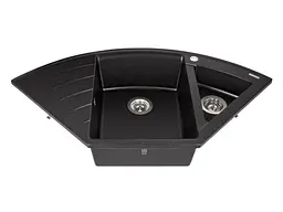 Кухонна мийка Miraggio EUROPE black (0002562) Граніт, Врізна, Чорний - мініатюра 3