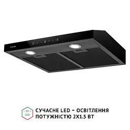 Витяжка плоска PERFELLI RINCI 6CWB NERO - мініатюра 4