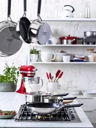 Набір сковорідок KitchenAid CSS 20+24+28 см з керамічним покриттям (CC005708-001) - мініатюра 6
