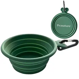 Pronature Collapsible Silicone Pet Bowl пронатюр брендована складна миска для собак і котів 15х13х5 см