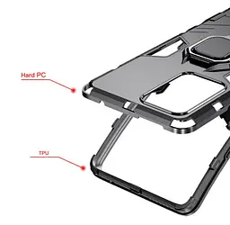 Чохол бампер Primolux Ring Armor для Xiaomi Redmi Note 12 5G Black - мініатюра 9