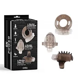 Набір насадок Chisa Teasers Ring Kit Grey, 3 шт (сірий)