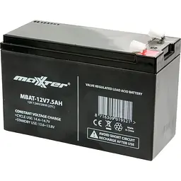Акумулятор Maxxter AGM 12V (12V/7.5Ah/90Wh) (MBAT-12V7.5AH) [125705]