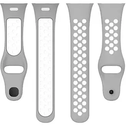 Ремінець DK для Xiaomi Redmi Watch 3 Silicone Sport Band Nike (grey / white) - мініатюра 2