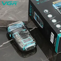 Електробритва VGR V-352 шейвер, подвійне лезо, IPX5, LED Display - мініатюра 6