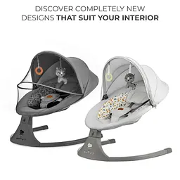 Крісло-гойдалка Kinderkraft Lumi 2 Dark Grey (KBLUMI02DGR0000) - мініатюра 12