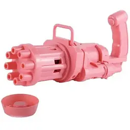 Кулемет з мильних бульбашок Bubble Fun Bubble Gun Blaster машинка для бульбашок рожевий - мініатюра 2