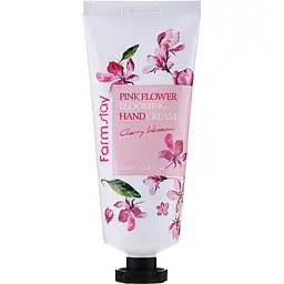 Крем для рук FarmStay Pink Flower Blooming Hand Cream Cherry Blossom, з ароматом цвітіння вишні, 100 мл