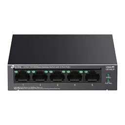 Комутатор LS105LP 5xFE (4xPoE), 41 Вт TP-Link teh0018258 - мініатюра 2
