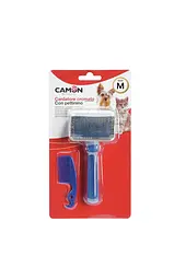 Щітка-пуходірка Camon з гребінцем розмір M