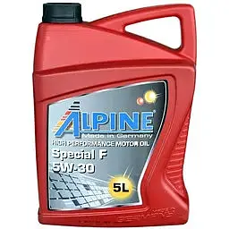 Олива моторна синтетична Alpine Special F 5W-30 API SL A5/B5 Ford WSS-M2C 913-A/B/C/D Renault RN 0700 5 л (23451)