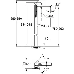 Змішувач Grohe Eurocube (23672001) - миниатюра 2