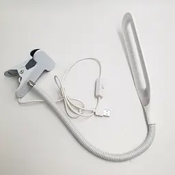 Світлодіодна настільна USB-лампа, гнучка, на прищіпці, 24 LED, UKC XSD 206, біла - мініатюра 4