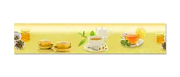 Вініловий кухонний фартух Happy Pocket Чай з лимоном наклейка для кухні ПВХ Напої Жовтий Z181739 - мініатюра 6