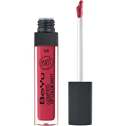 Блиск для губ BeYu Cashmere матовий відтінок 48 Magic Magenta 6.5 мл - мініатюра 2