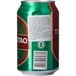 Пиво Tsingtao Premium світле фільтроване 4.7% 0.33 л - мініатюра 3
