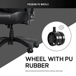 Ігрове крісло Anda Seat Luna L Black (AD18-44-B-PV) - мініатюра 13