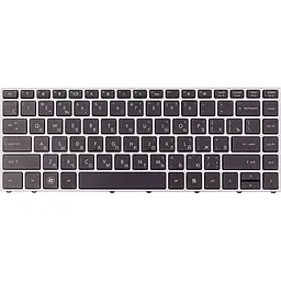 Клавіатура для ноутбука HP ProBook 5330m, чорна, сірий фрейм (KB315949)