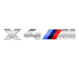 Емблема напис X4M для BMW хром 165х28 мм пластик (на скотчі)