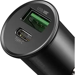 Зарядний пристрій Baseus Circular Metal PPS Quick Charger Black (CCYS-C01) - мініатюра 3