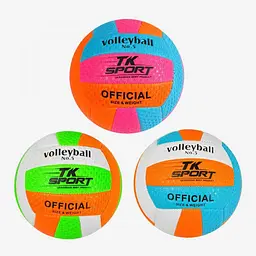М’яч волейбольний TK Sport, 280 г, м’який PVC, гумовий балон, розмір №5 (В асортименті) - мініатюра 2