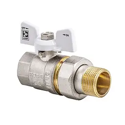 Кран з американкою Koer 1" KR.227.W білий KR0098