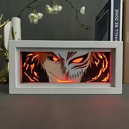 Світильник нічник 3D Бліч Ічіго Куросакі Bleach Ichigo Kurosaki 20 см NL3D B IK 02