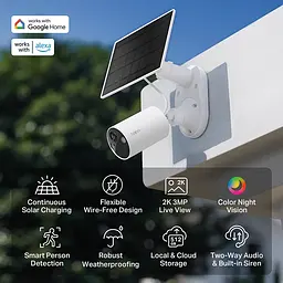 Комплект розумної бездротової камери TP-Link TAPO C410 KIT 2K QHD та сонячної панелі - мініатюра 5