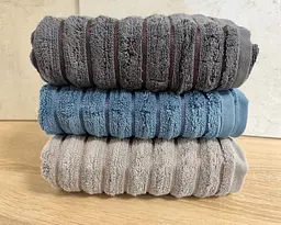 Набір махрових турецьких рушників Zeron 3 штуки 50х90 Microcotton Dalgali Desen