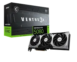 Відеокарта GeForce RTX 5080 16GB MSI Ventus 3X OC (RTX 5080 16G VENTUS 3X OC) - мініатюра 2