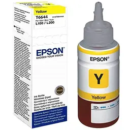 Контейнер з чорнилом Epson 664 yellow (70мл) L100/L200 (C13T66444A)