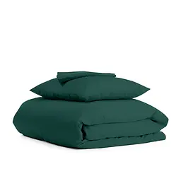 Дитяча постільна білизна в ліжечко DARK GREEN, зелений (Ranfors91_GreenDark_GreenDark_140)