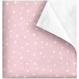 Багаторазова непромокаюча пелюшка Cosas Starfall Rose 100х120 см рожево-біла (Diaper_StarfallRose_100x120)