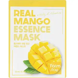 Тканинна маска для обличчя з екстрактом манго FarmStay Real Mango Essence Mask 23 мл