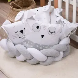 Дитячий постільний набір Верес Smiling animals white-gray new (216.07.110*90) - мініатюра 5