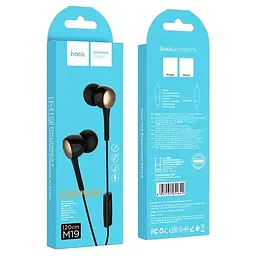 Дротові навушники Hoco M19 Drumbeat Universal, 3.5mm, 1.2m, Чорний - мініатюра 6
