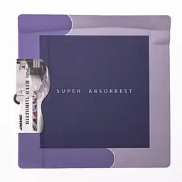 Килимок для ванної кімнати з діатоміту Super Absorbest 58×58 (см) вологопоглинаючий килимок для будинку ванни Yiwu HP-42-12 - мініатюра 3