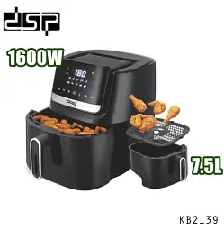 Аерофритюрниця з повітряним смаженням DSP KB2139, 1600 Вт 7.5 л (44602-KB2139_2394) - мініатюра 6