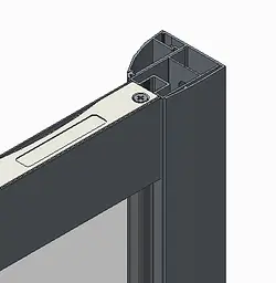 Двері в нішу Koer SR SD05-120x200-TR-01 прозоре скло Easy Clean 6 мм, хром KR5405, універсальні, прозорий, хром - мініатюра 4