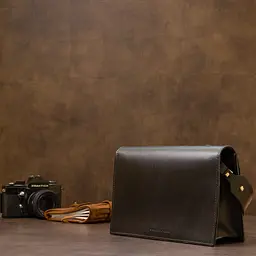 Жіноча шкіряна сумка GRANDE PELLE 24х16,5х9 см sum0015594 - мініатюра 8