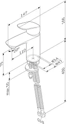 Змішувач для умивальника AM.PM Like F8093000 - мініатюра 9
