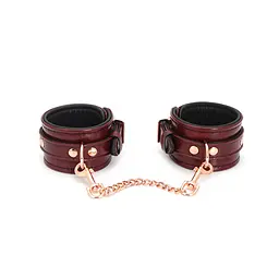 Шкіряні поножі Liebe Seele Wine Red Ankle Cuffs - мініатюра 2