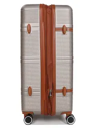 Валіза велика L ABS-пластик Worldline Airtex 629 76×52×30см 110л Шампань - мініатюра 7