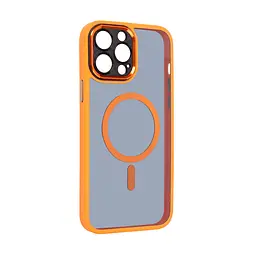 Чехол для Apple iPhone 13 Pro Max, Unit MagSafe SE, оранжевый, с защитой камеры, магсейф, противоударный, магнитный, панель-накладка с MagSafe, с поддержкой беспроводной зарядки, TPU+PC, защита всего корпуса, ударопрочный, ArmorStandart (ARM75378) - мініатюра 2