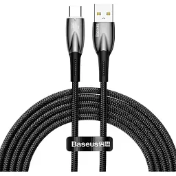 Кабель Baseus Glimmer Series Fast Charging Cable USB to Type-C 100W 2m CADH000501 Black