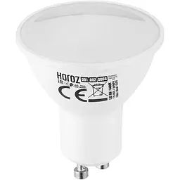 Лампа світлодіодна HOROZ ELECTRIC Plus-6 6W GU10 105° 3000K
